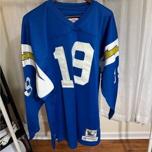 Mitchell & Ness Blue Jersey chargers jersey. Allworth.